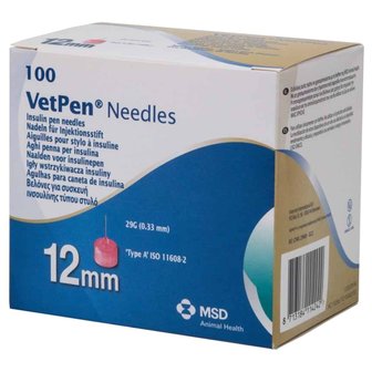 VetPen naalden 100 stuks 12 mm 29G