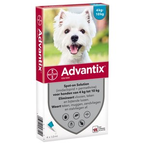 Advantix 100/500 honden | Bestrijdt teken, vlooien luizen! - DocVet voor Hond & Kat