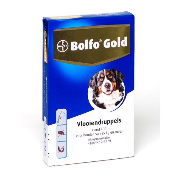 Bolfo Gold Hond 400 (vanaf 25kg) 4 x 4,0ml. - Afbeelding 1