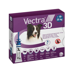 Verpakkin Vectra Hond 3D M 10 tot 25 kg 3 pipet
