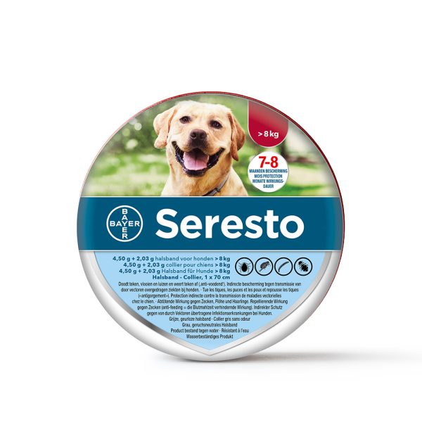 Verpakking van Seresto grote hond meer dan 8 kg